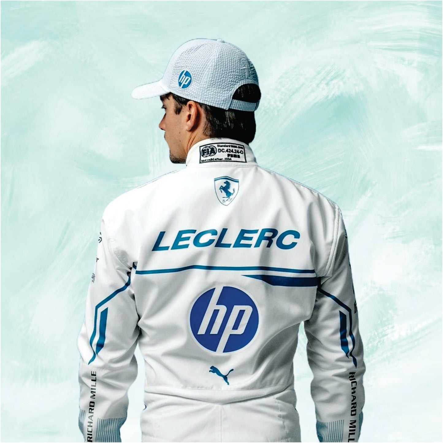 Charles Leclerc 2025 F1 Monaco GP Race Suit Scuderia Ferrari