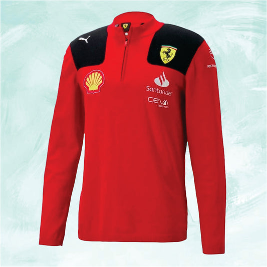 Ferrari F1 Mens Halfzip Sweatshirt