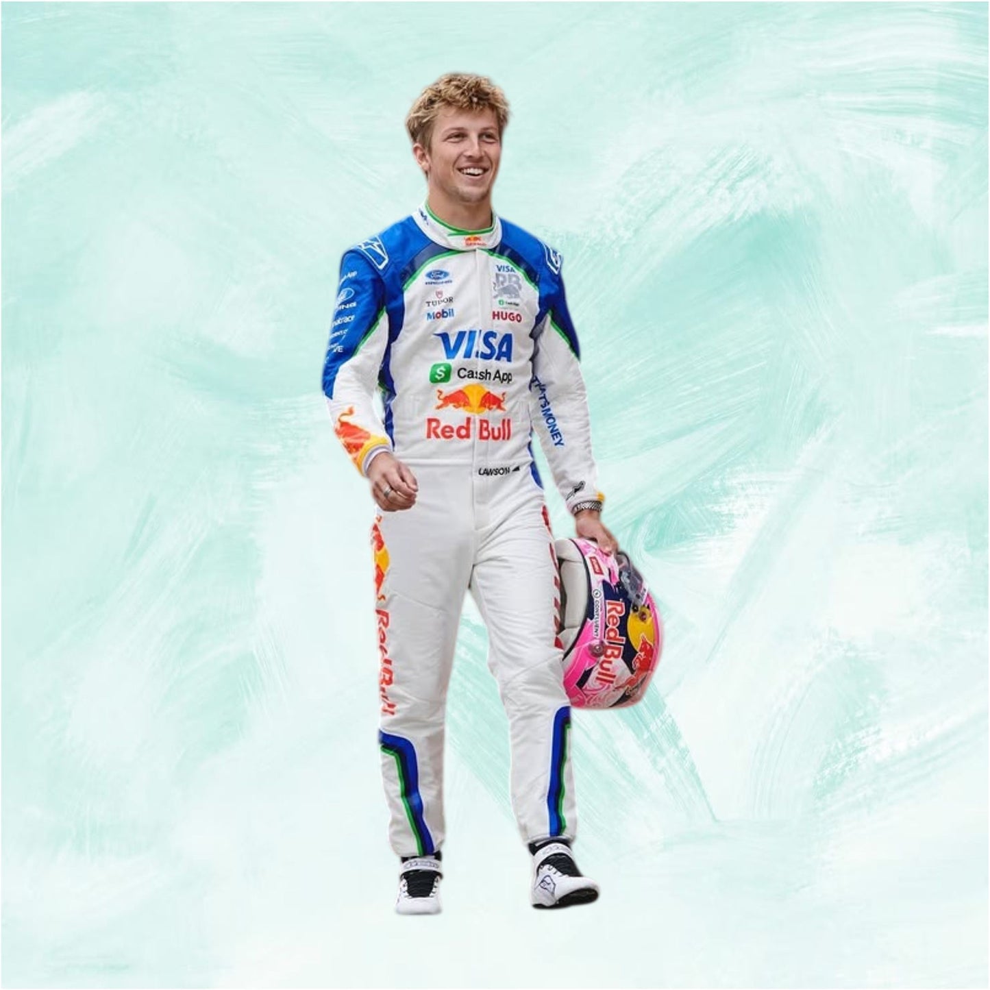 Liam Lawson 2026 Visa Cash App F1 Racing Suit