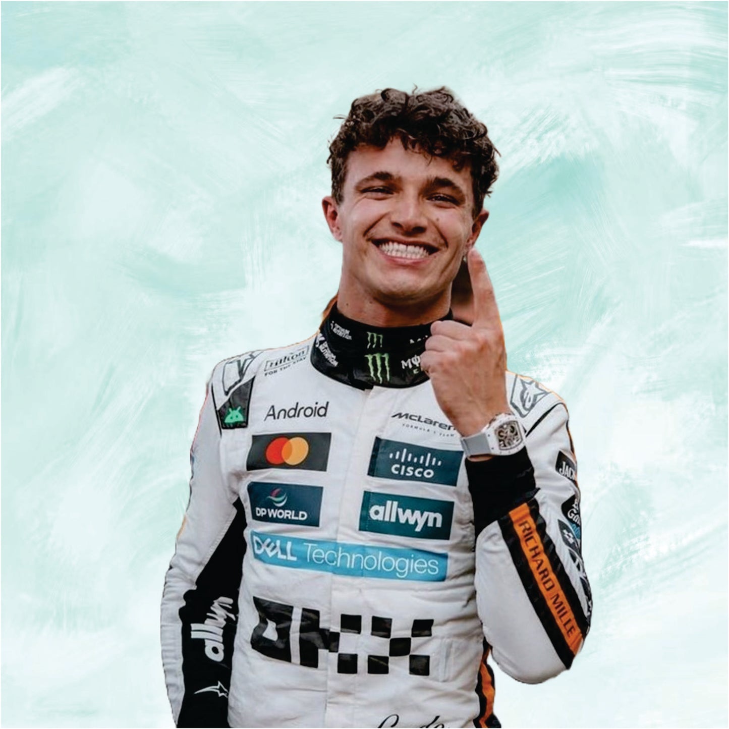 Lando Norris 2025 Mclaren MONACO GP f1 suit