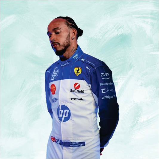 Lewis Hamilton 2025 F1 Scuderia Ferrari Miami GP Race Suit