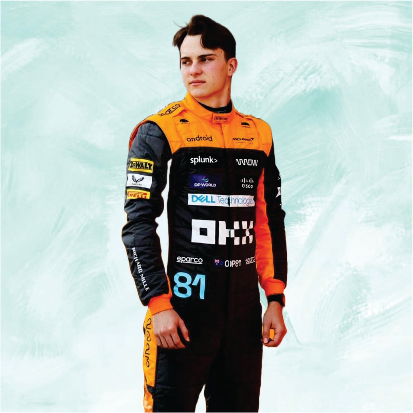 Oscar Piastri 2023 Mclaren f1 suit