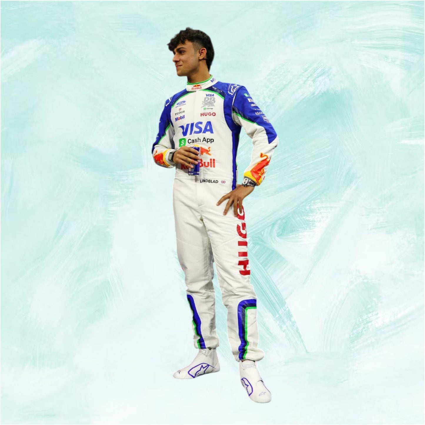 Arvid Lindblad 2026 Visa Cash App F1 Racing Suit